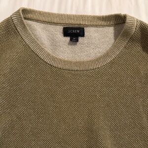 J. Crew Men's Khaki Crewneck Sweater
